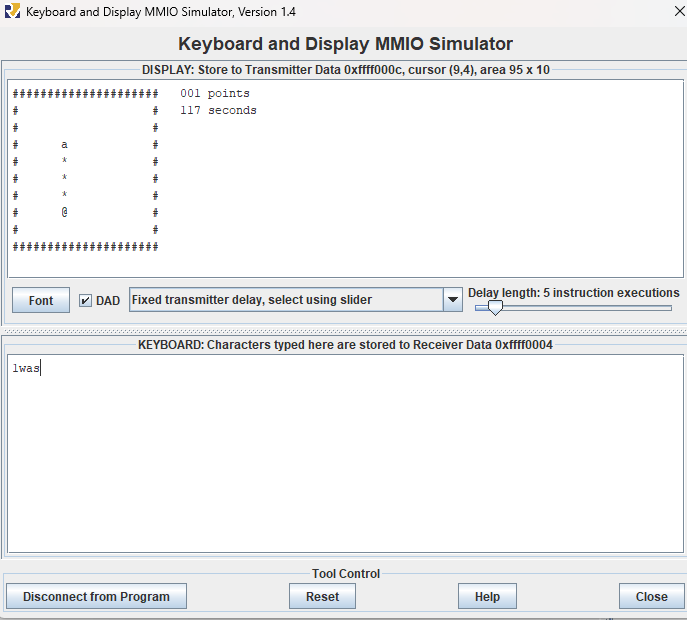 Image of Classic Snake Game in Assembly